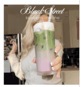 Blueberry Matcha Latte