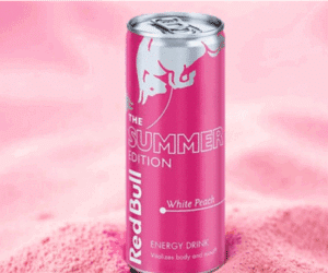 red bull white peach