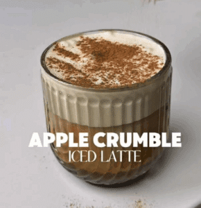 Apple Crumble Iced Latte