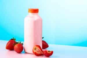strawberry flavoured milk