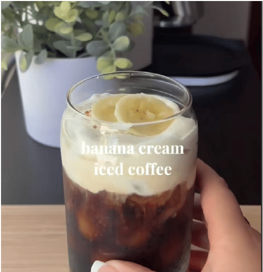 Banana Cream Iced Coffee