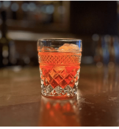 banana infused vermouth cocktail