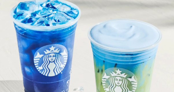 Starbucks Iced Blue Coconut Matcha