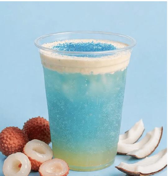 lychee coconut berry soda
